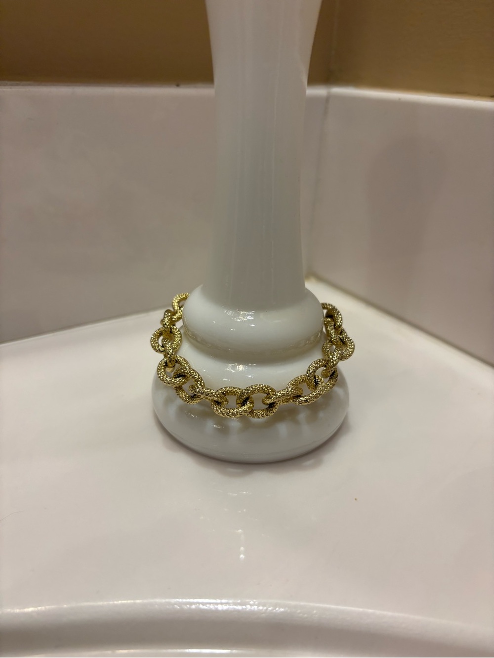 Gold Twisted Link Bracelet - Women's Jewelry